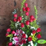 24 Rosas en canasta